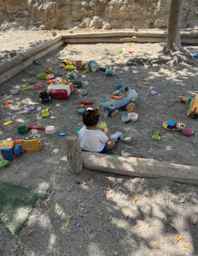 jugando en el parque